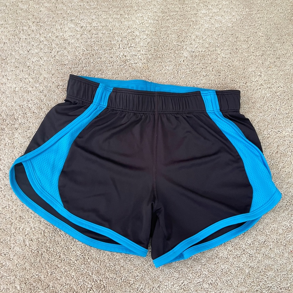 Black and Blue Athletic Shorts